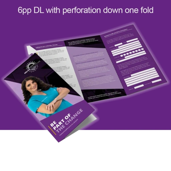  Leaflet - 6pp DL Perforated
